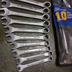 Vintage Ultra Steel Metric Wrench Set 10 Pieces