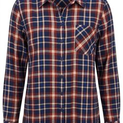 Rayon twill plaid button-front shirt, Torrid Lizzie style