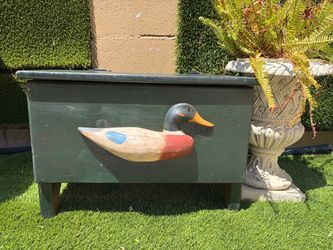 Beautiful duck wood treasure box for only 20 dollars