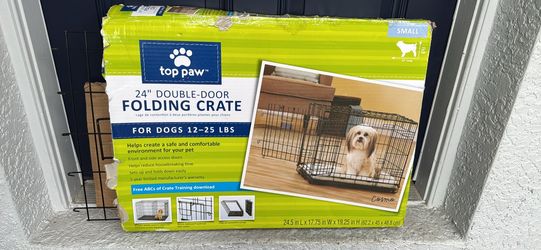 Top Paw 24" Double-Door Folding Crate