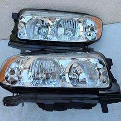06-08 Subaru Forester Headlights Luces Focos Micas Faros Faroles Headlamps 