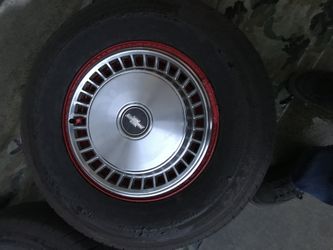 15’ Original Metal Chevy Wheel Caps