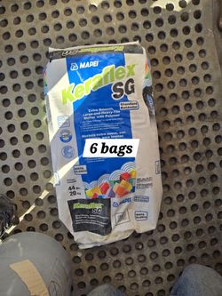 6 Bags Of Tile Thinset