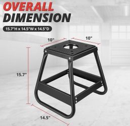 1000lbs Heavy Duty Steel Motorcycle Dirt Bike Stand Maintenance Platform Panel