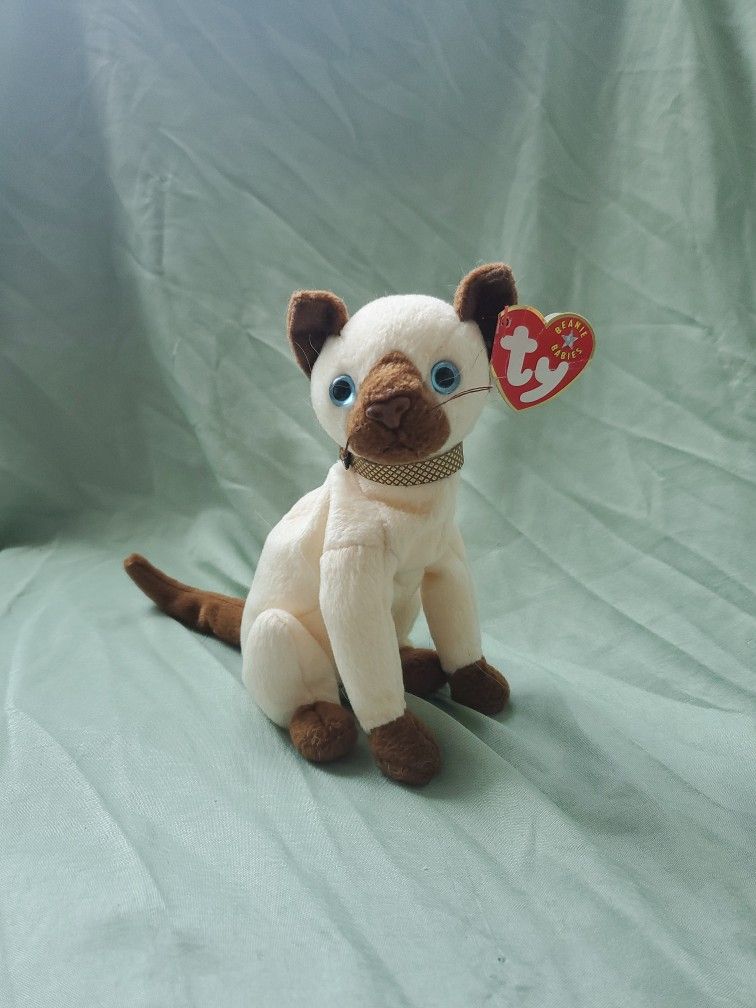 TY Beanie Baby, Siam The Siamese Cat, Vintage