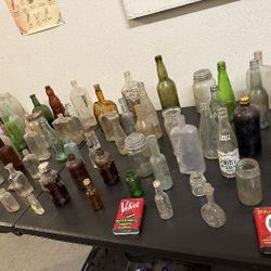 Antique Glass Bottles 
