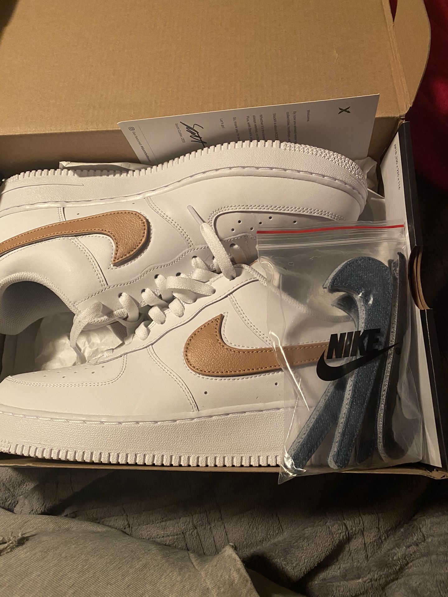 Nike Air Force 1 removable swoosh size 11 $50