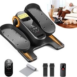 Under Desk Elliptical Machine, Ellipse Leg Exerciser as Seen on TV for Seniors with Remote Control & 12 Manual & Auto Mode, Low-Impact Quiet Portable 