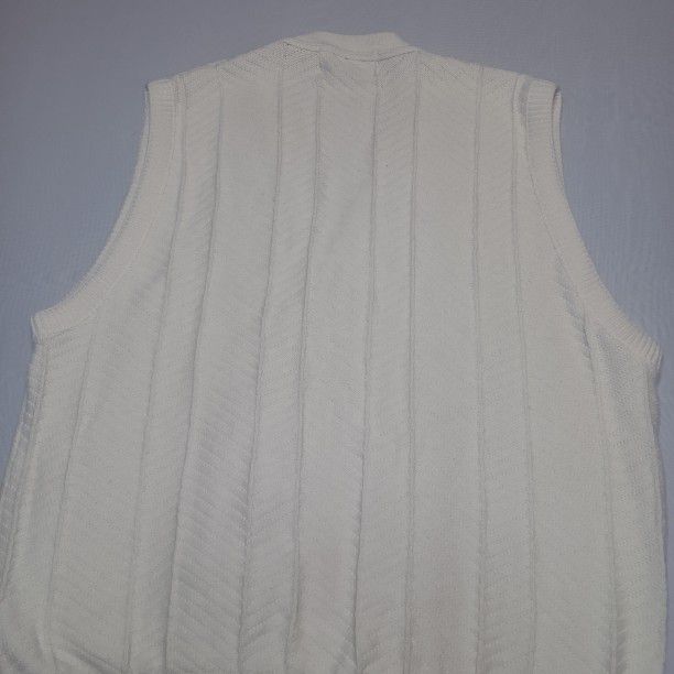 RARE Vintage Utopia UW Huskies Knit Sweater Vest Mens XL Ivory Made In USA