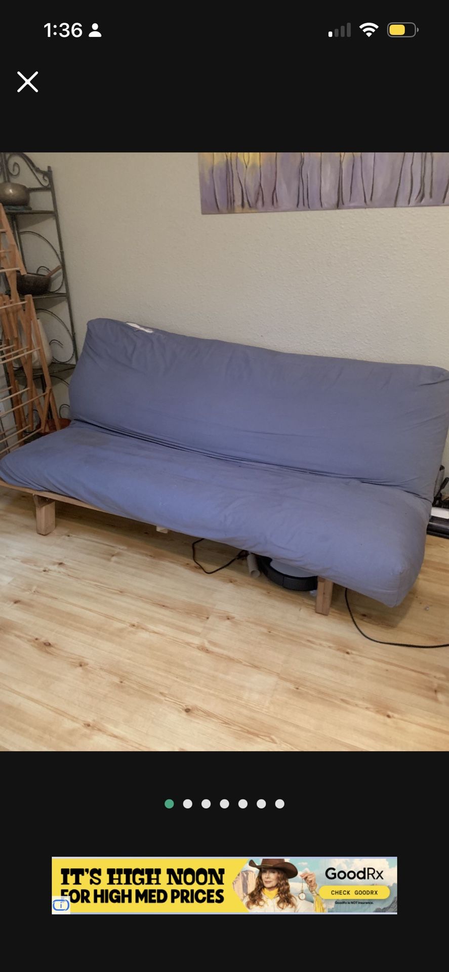 Futon Mattress And Wood Folding Frame