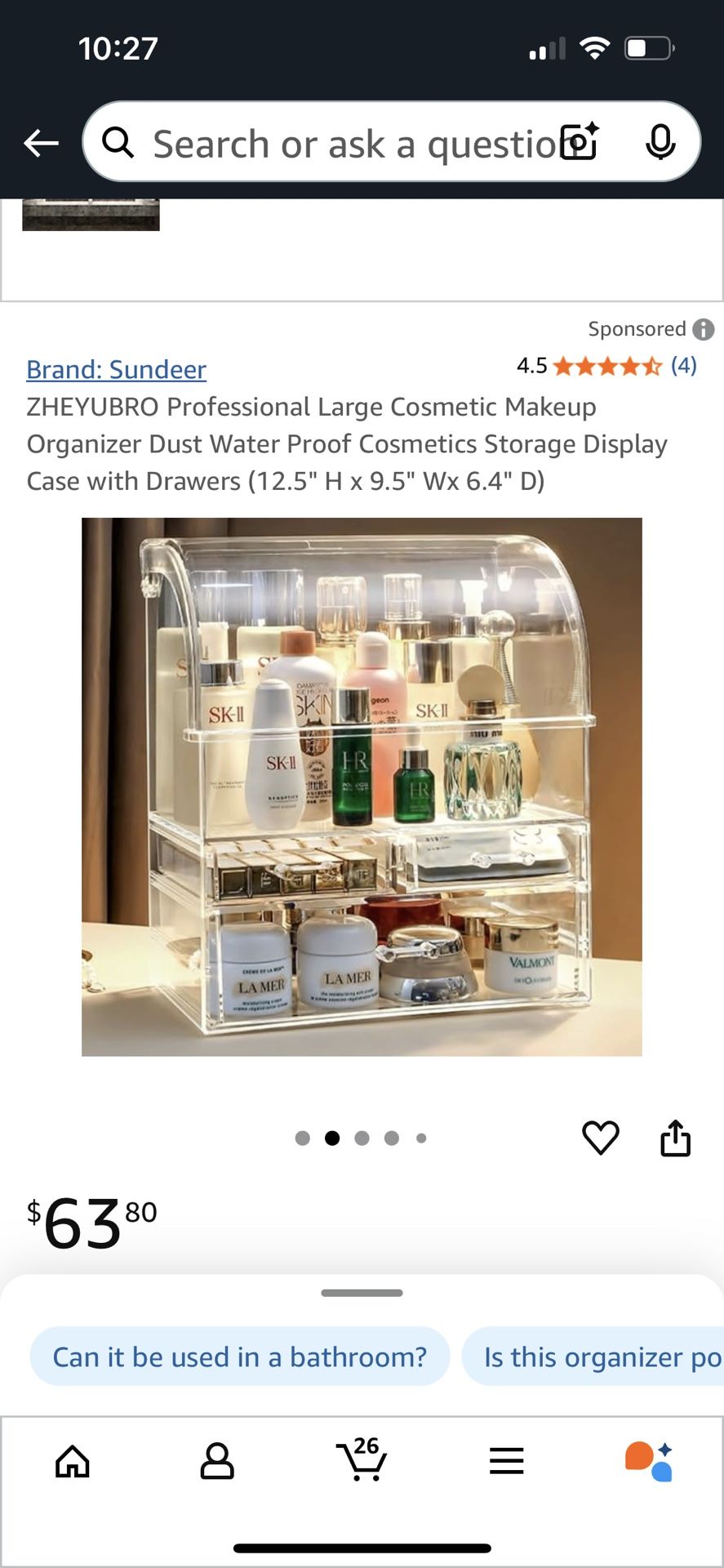 New-Make Up organizer