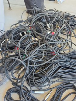 Sound system DJ speaker cables