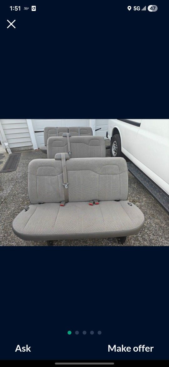 Chevy Express Seats 