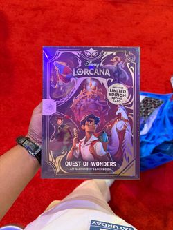 Disney Lorcana Quest of Wonders Lorebook with Promo