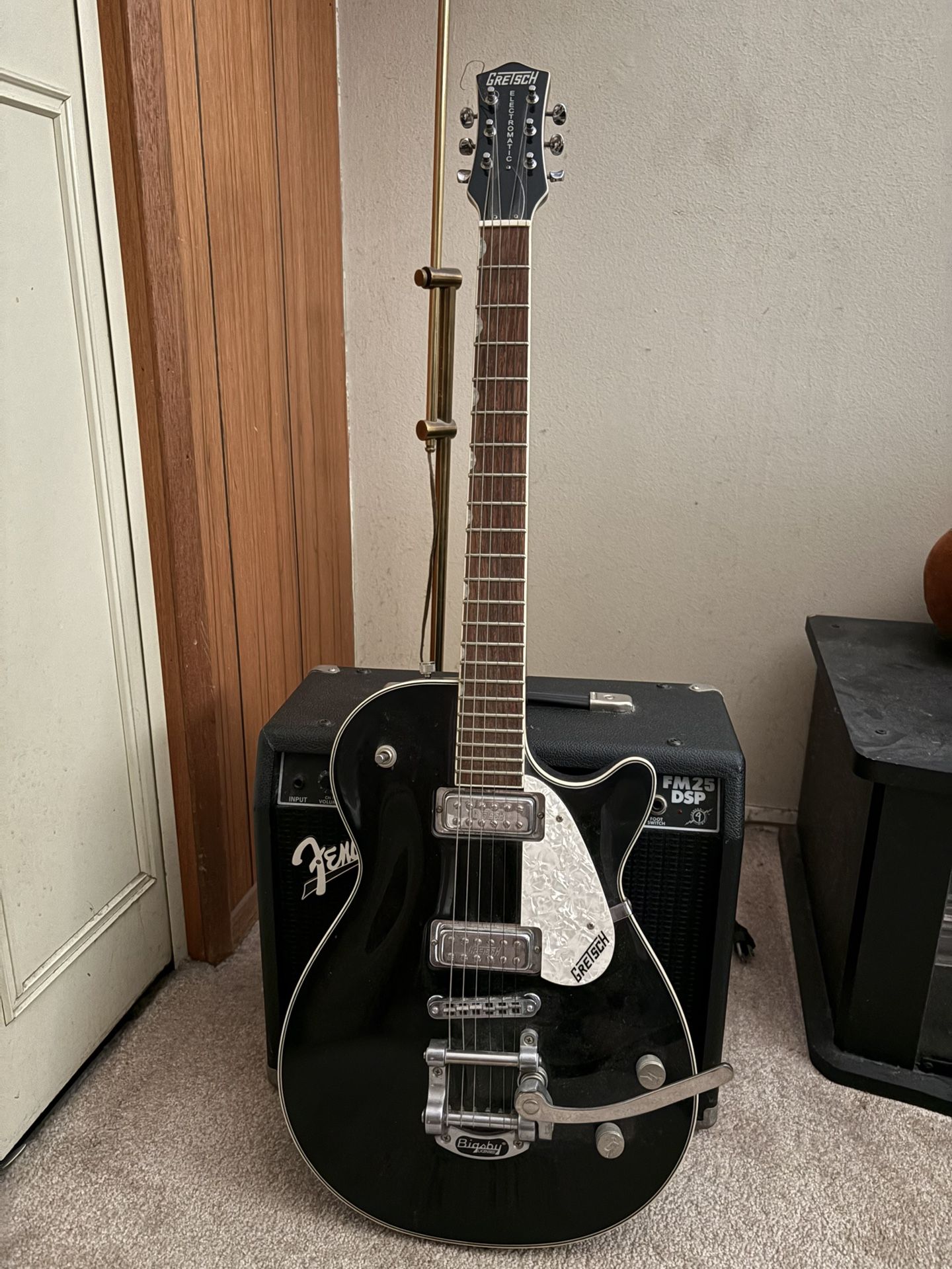 Gretch Pro Jet Electric Guitar & Fender Amp