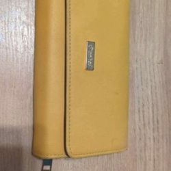 Yellow Clutch Wallet