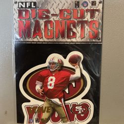 1996 NFL  DIE - CUT Magnets  Steve Young  &  Dan  Marino / 