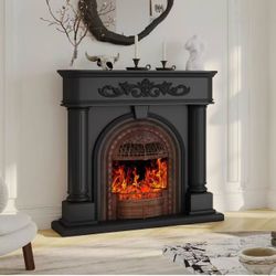 50” Solid Wood Electric Fireplace