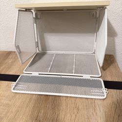 Fruit Basket with Wood Lid