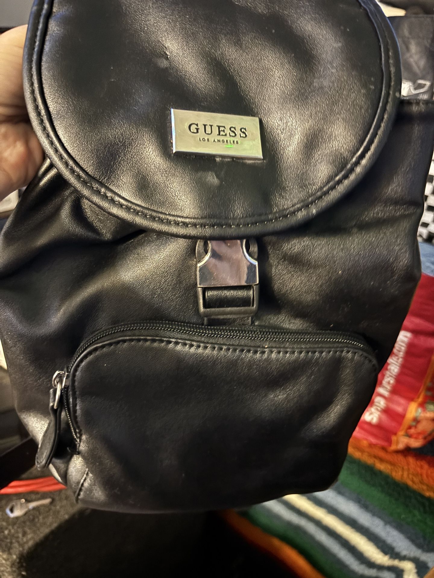 Guess - Backpack Purse - Women’s - Faux Leather - Black