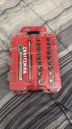CRAFTSMAN 26-Piece 1/4” Drive Socket & Ratchet Set - Like New
