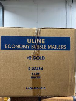New Uline Economy Bubble Mailers (6” x 10”) – 250/Box
