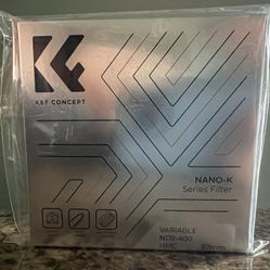 67 Mm ND2-ND400 Variable Lens Filter New 