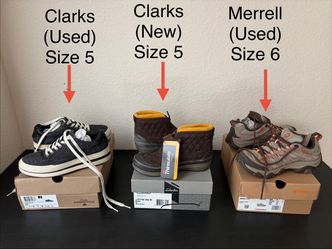 Clark-New and Used Woman Shoes - 3 for $60