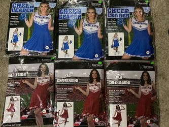 Karnival Costumes Cheerleader Dress with Pom Poms