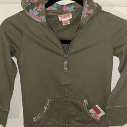 Girls Zip Up Hoodie XS (4-5)