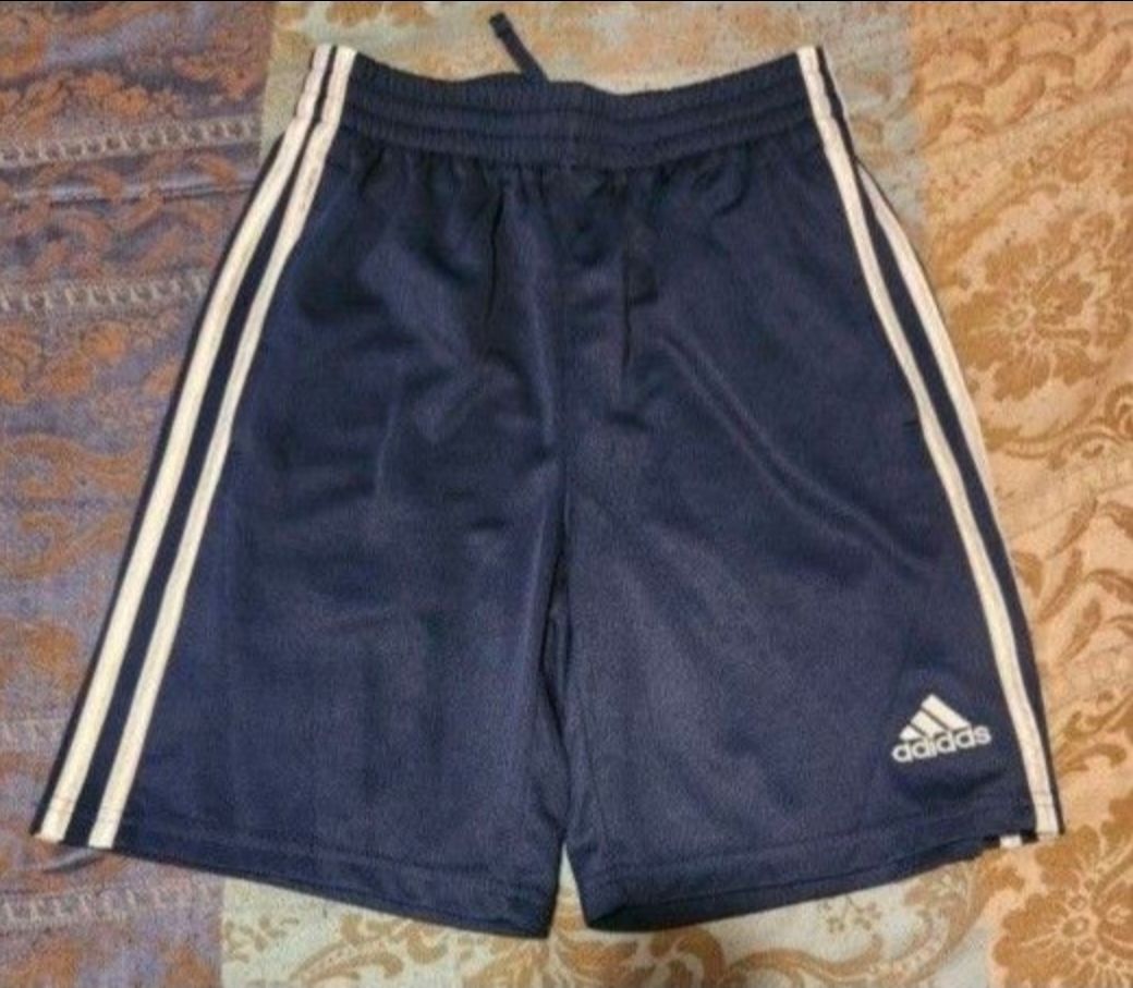 Boy's Adidas Blue Athletic Sports Shorts Size 10/12