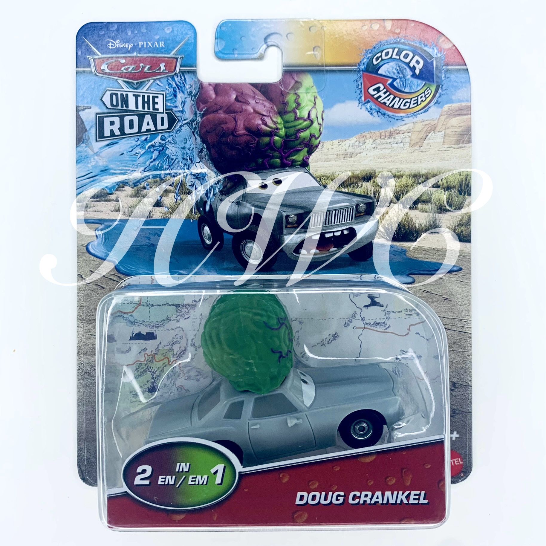 Disney Pixar Cars 2024 Color Changers DOUG CRANKEL 1:55 Scale Plastic On The Road