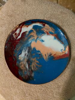 Lilyan Bachrach Enamel on Copper plate
