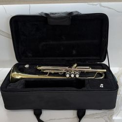 Bach TR500 Student Bb Trumpet 3 Piston Valves Lacquered Brass Case Oil