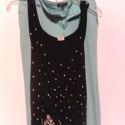 Beautiful Ladies Black Top And Pants 