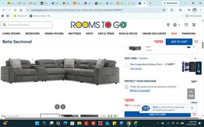 Brand new spacious sectional Blue Color