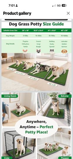 OIYEEFO pet indoor potty