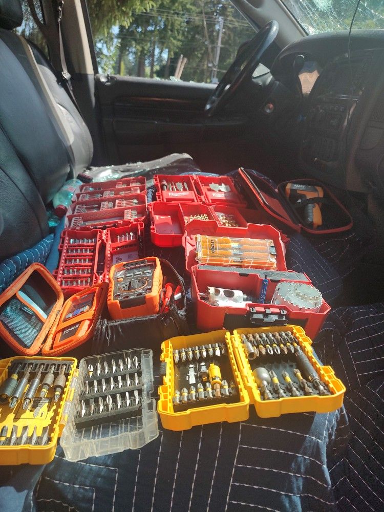 Milwaukee Bits Assortment And Klein Meters