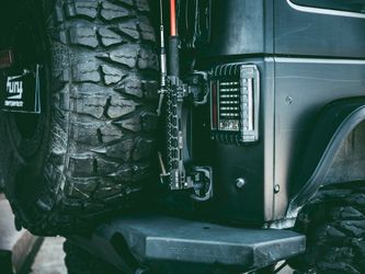 Flagpole holder bracket for Jeep Wrangler (JK only)
