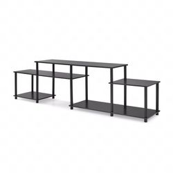 ZBD SALE! Oversized No Tools TV Stand (Black Oak) Mainstays #209