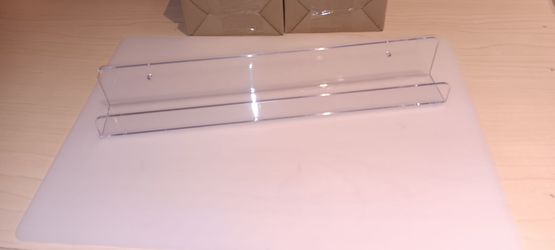 Clear Acrylic Wall-Mount Shelf