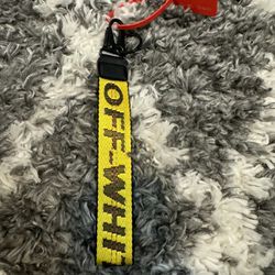 Yellow Off-White Keychain