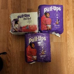 Pulls Ups Girls 3t/4t NEW Unopened - 3 PACKS