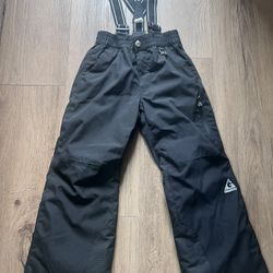 Snow Pants For Kids, Waterproof Optional Elastics For Suspenders For Boy Or A Girl Size S-7/8 Kids Warm Fleece Inside 