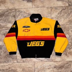 Vintage JEGS Chase Authentics NHRA Racing Jacket Chevrolet Size XL