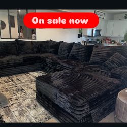 Brand New Super Plush Comfy Corduroy Sectional Set