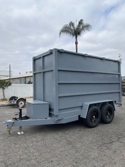 2025 Sky Trailers Dump Trailer / Hydraulic Dump 5X12X6 Heavy Duty Gray