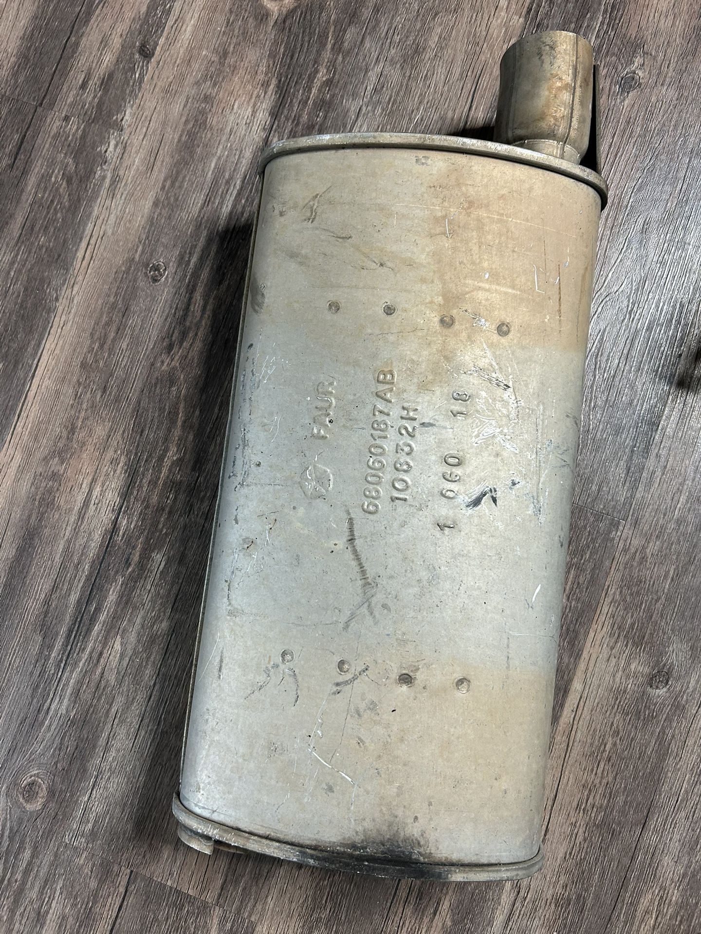 OEM Mopar Muffler Resonator Chrysler 300 3.6L V6 2018 – Part #(contact info removed)7AB Used Exhaust