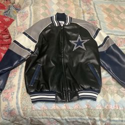 Dallas Cowboys Faux Leather Jacket 