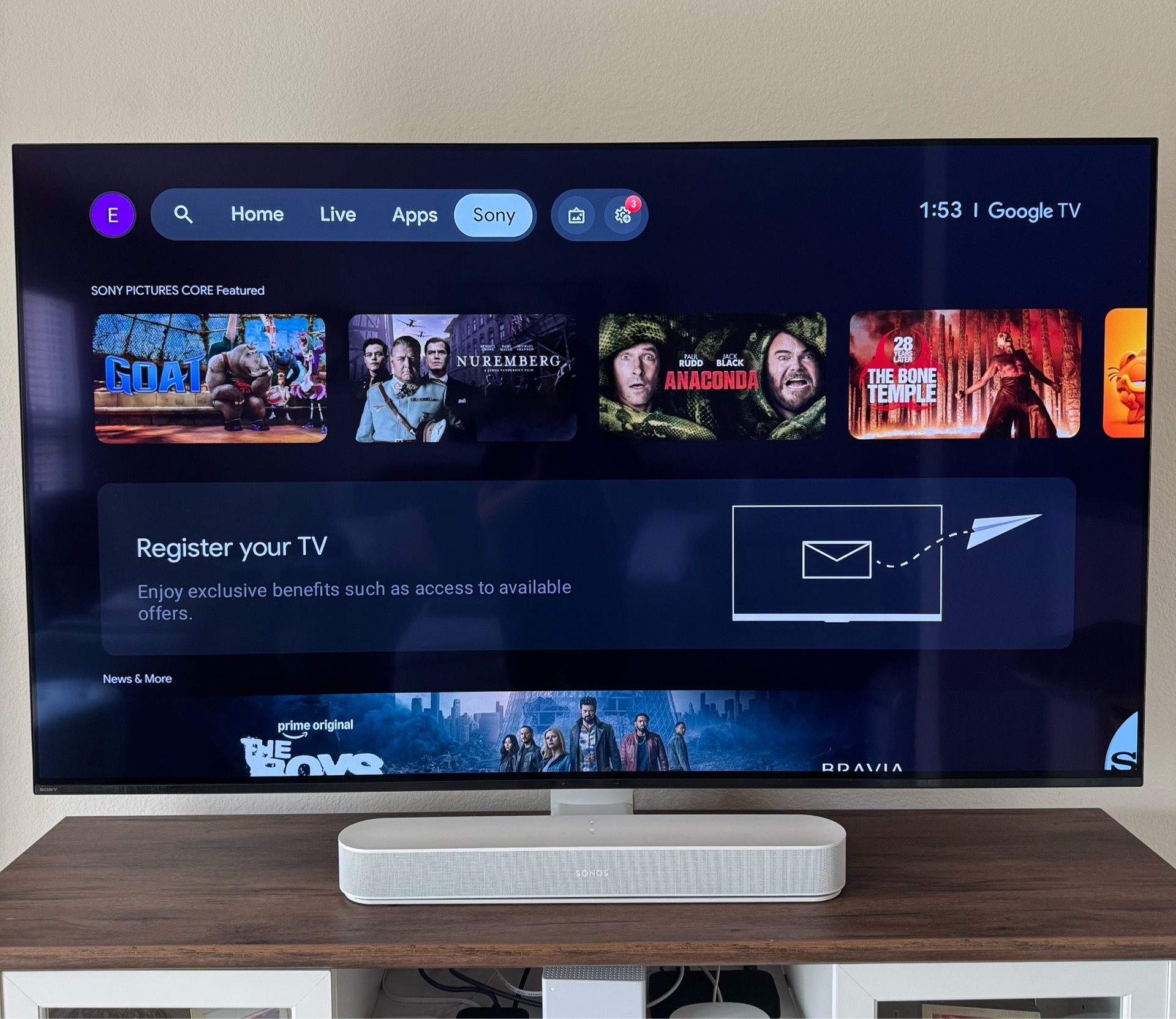 Sony 65in OLED 4k Dolby Atmos